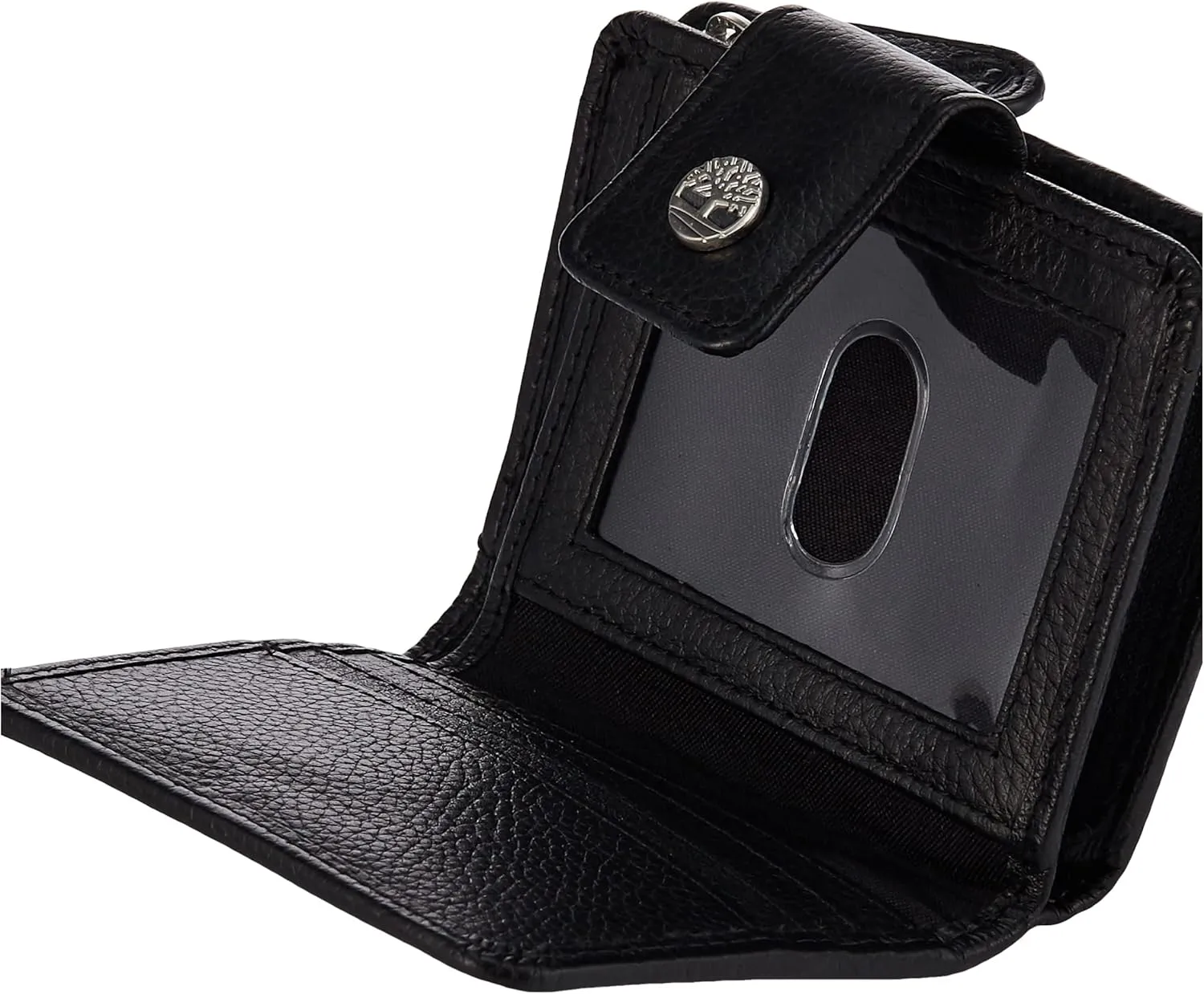 Timberland Women's Leather RFID Small Indexer Wallet Billfold, Black, One Size