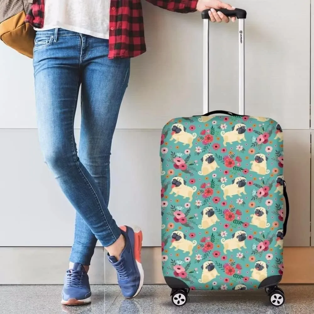 TODIYADDU Pink Love Heart Thick Elastic Geometric Luggage Protective Cover Fashion Trolley Case for Suitcase Cover Baggage Travel Bag Cases Fits for Student Boy Girl Teens Adult, M
