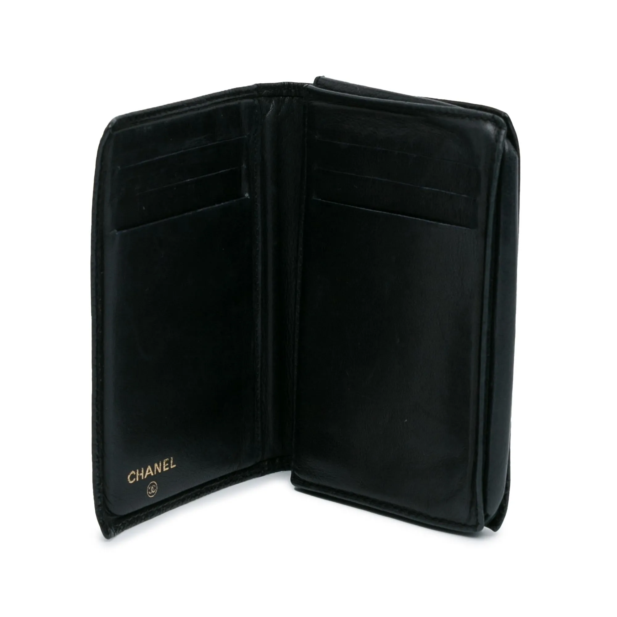 Top Quality Chanel CC Caviar Bi Fold Card Holder (SHG-GcMVGD)