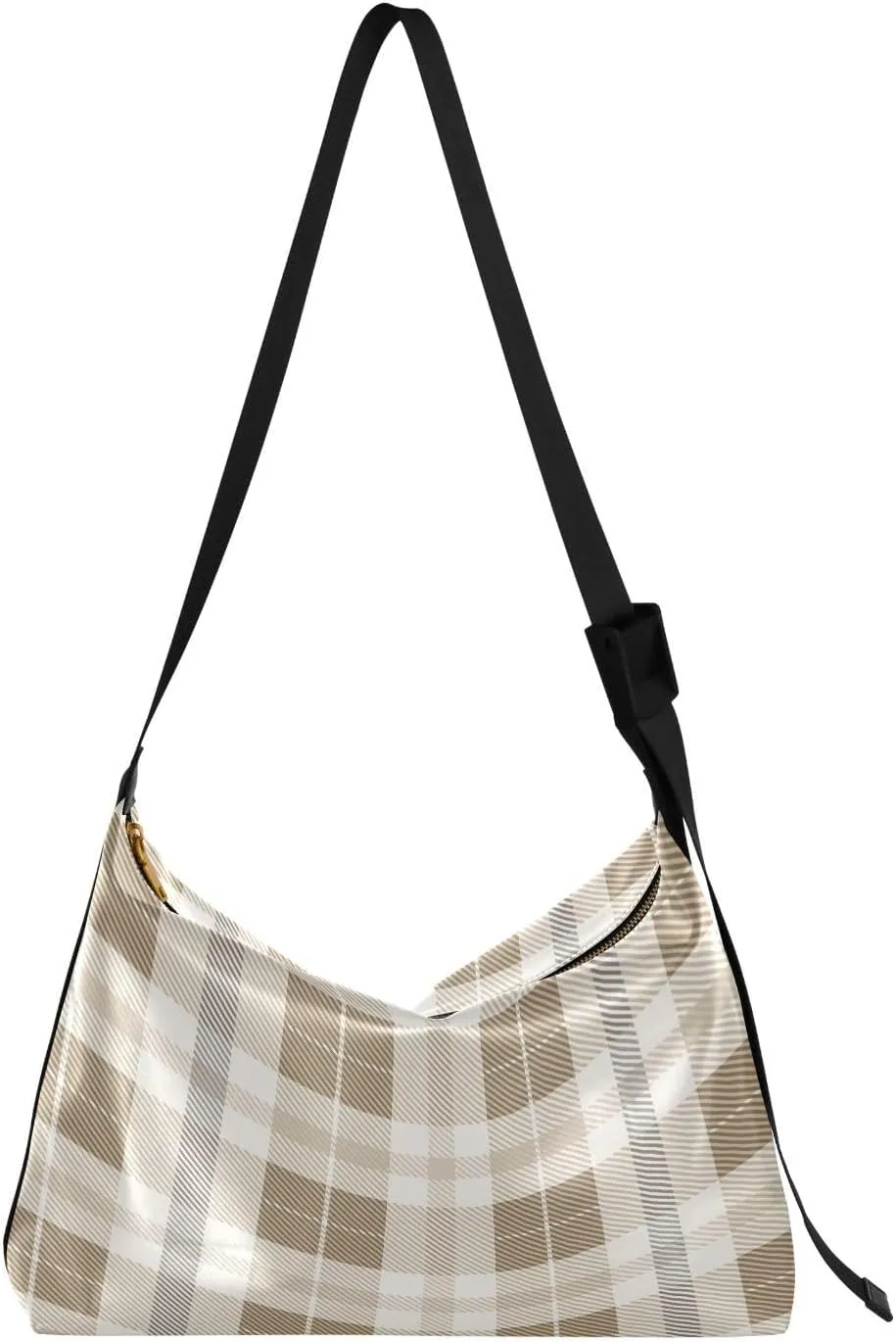 Tote Bag for Women Leather Shoulder Bag Crossbody Bag Girls Cute Tote Bag with Zipper for Work Checkered