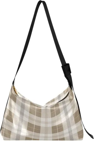 Tote Bag for Women Leather Shoulder Bag Crossbody Bag Girls Cute Tote Bag with Zipper for Work Checkered