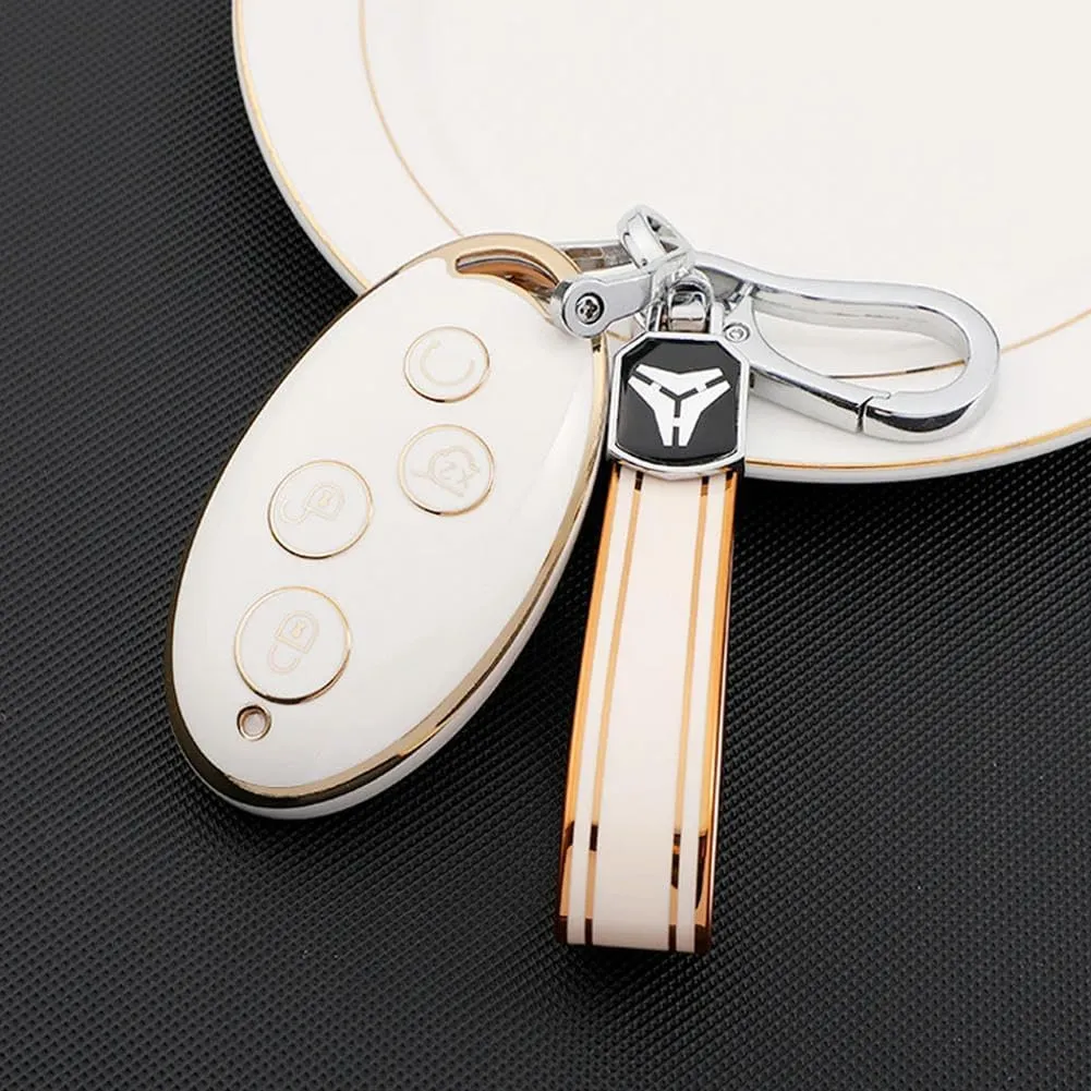 TPU Car Key Cover Case Key Bag Shell Holder, for BYD Song Max Yuan S7 Qin 80