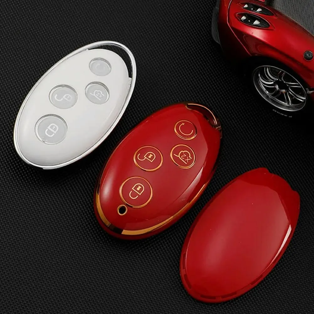 TPU Car Key Cover Case Key Bag Shell Holder, for BYD Song Max Yuan S7 Qin 80