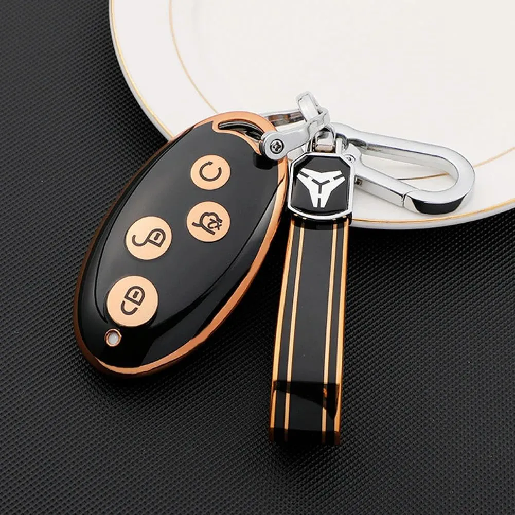 TPU Car Key Cover Case Key Bag Shell Holder, for BYD Song Max Yuan S7 Qin 80