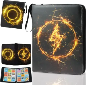 Trading Card Binder 9 Pocket, Collectible Trading Card Albums Fits 900 Cards with 50 Removable Sleeves,Waterproof Card Holder Album for TCG, MTG, Sports Cards(Mascot, 900P)