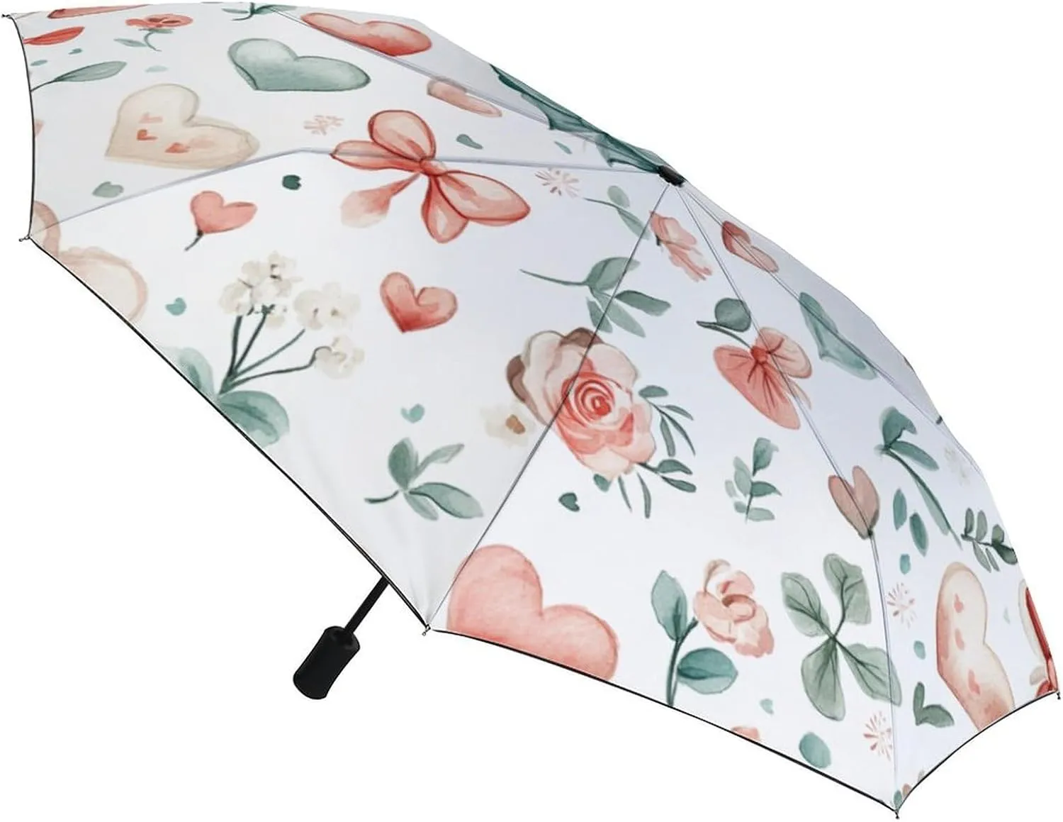 Traditional Chinese Dragon Compact Folding Travel Umbrella Chinoiserie Style Umbrella Auto Open Close Windproof & Rainproof Umbrella Umbrella for Adults