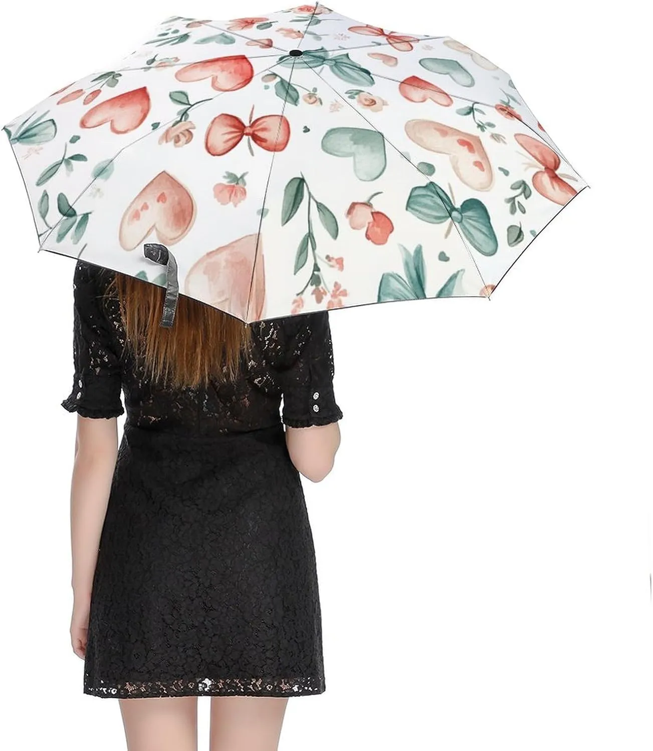 Traditional Chinese Dragon Compact Folding Travel Umbrella Chinoiserie Style Umbrella Auto Open Close Windproof & Rainproof Umbrella Umbrella for Adults