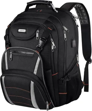 Travel Laptop Backpack,Extra Large Bookbag for Men Women,Basketball Backpack with USB Charging Port RFID Anti Theft TSA Approved Fits 17 Inch Computer Notebook,Water Resistant,College backpack