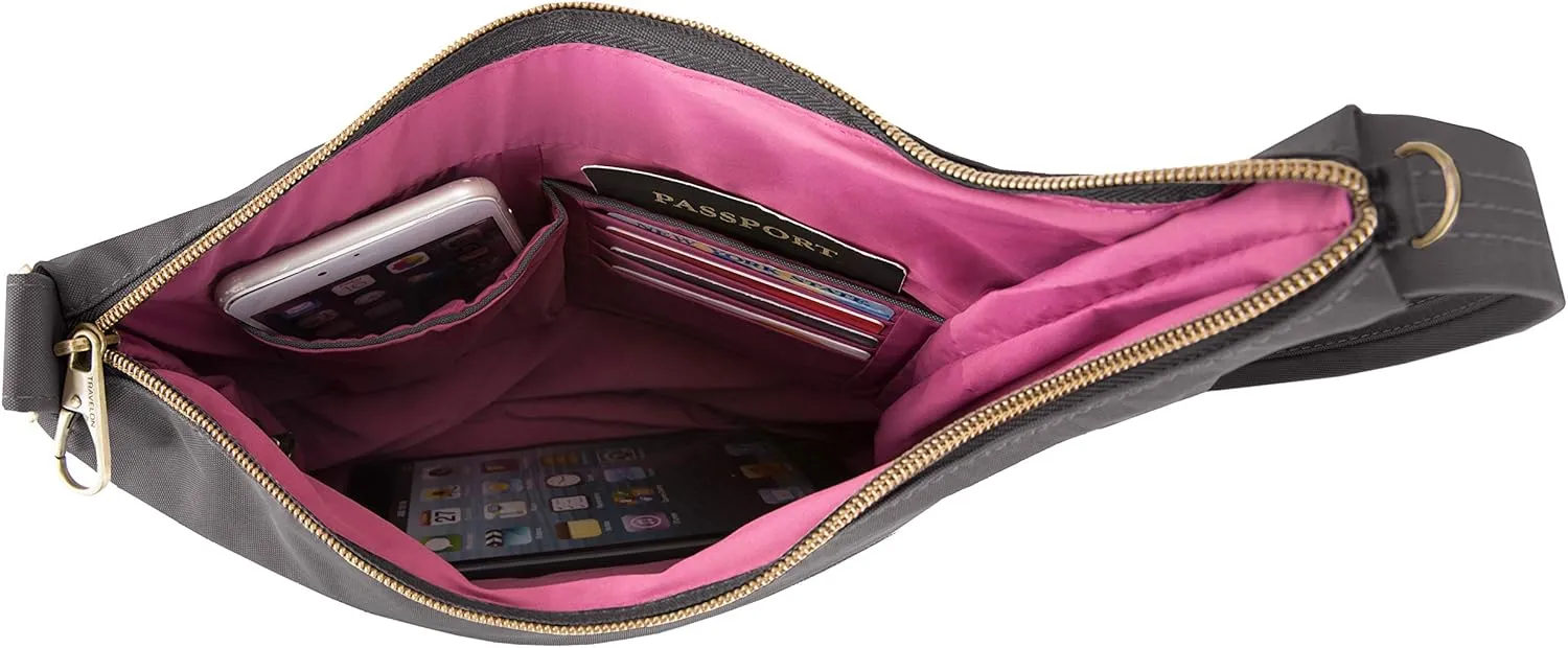 Travelon Anti-Theft Signature 3 Compartment Crossbody Bag