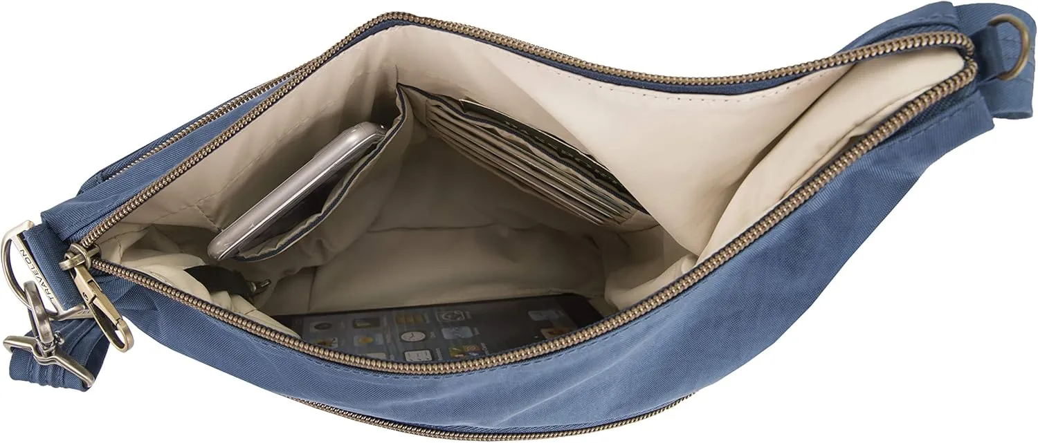 Travelon Anti-Theft Signature 3 Compartment Crossbody Bag