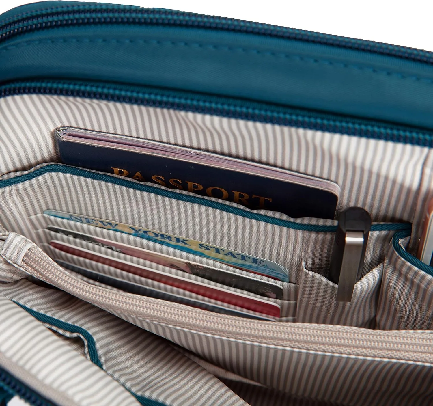 Travelon Women's Anti-theft Tailored East/West Organizer Chrossbody