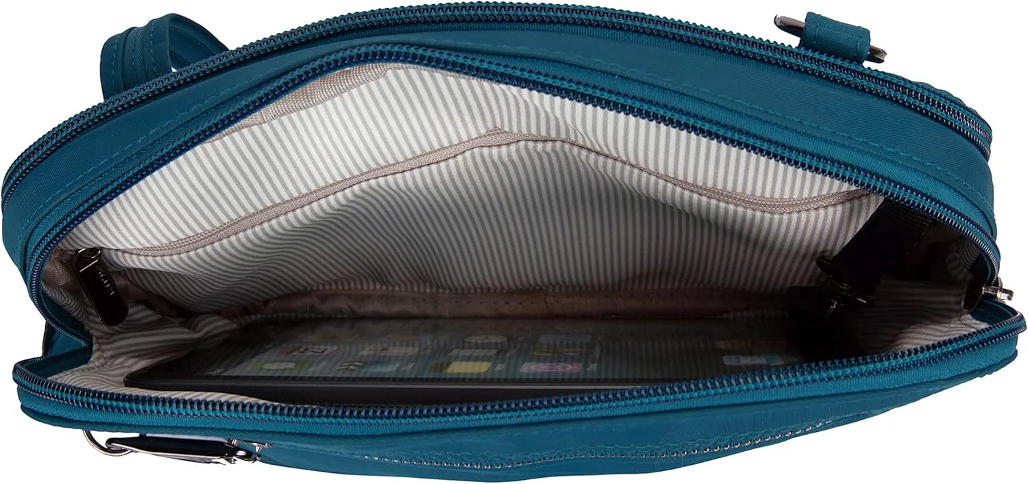 Travelon Women's Anti-theft Tailored East/West Organizer Chrossbody
