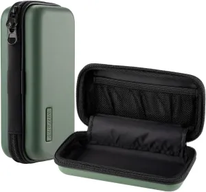 Trimmer Case, Razor Storage Bag Shaver Travel Hard EVA Storage box for Electric Trimmer and Accessories - Case Only (Green)