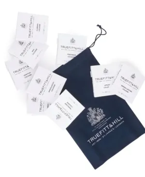 Truefitt & Hill Cologne Sample Pack | 9 fragrances: 1805, Apsley, Sandalwood, Trafalgar, Grafton, Freshman, Clubman, West Indian Limes, Spanish Leather | 1.5ml Travel Size Vials