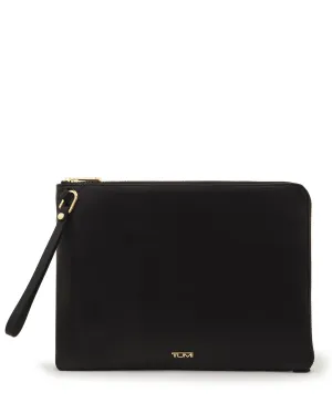 TUM I Tas Tangan Voyageur Easton Tech Clutch Leather - Black