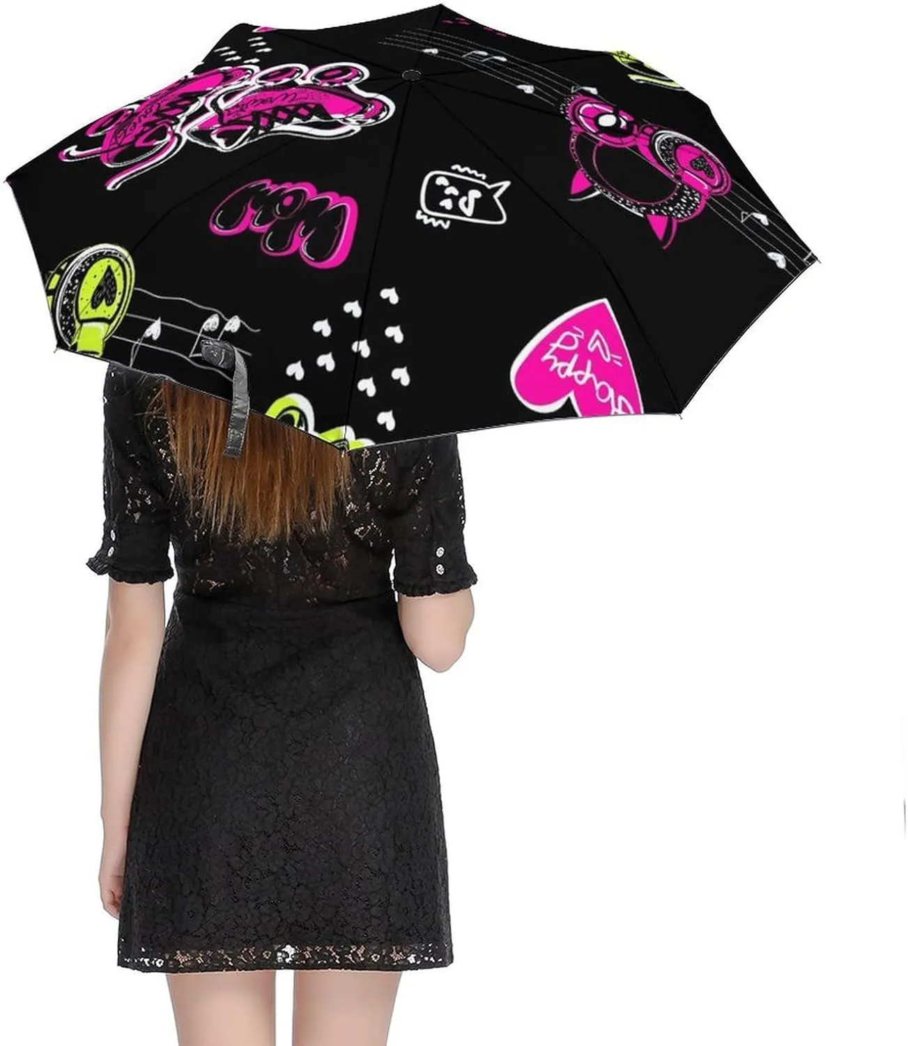 Umbrella Compact Folding Domestic Birds Geese Travel Umbrella Auto Open And Close for Windproof, Rainproof