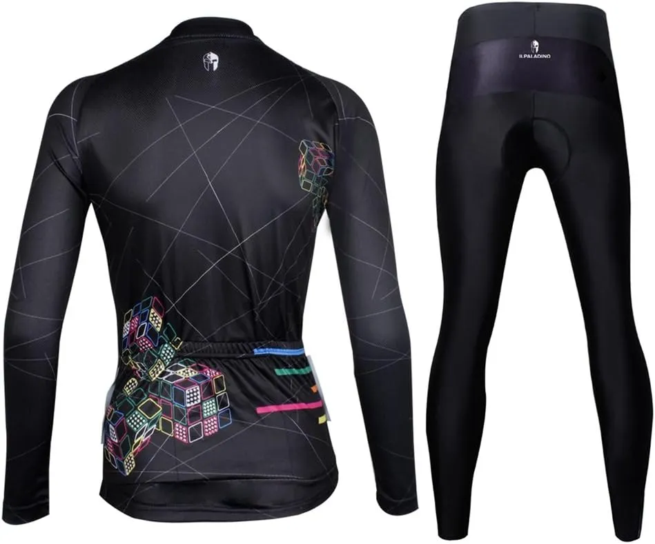 Uriah Women's Bicycle Jersey Long Sleeve 3D Gel Padded Pants Sets Tights