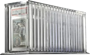 Ursae Minoris Top-Load Deluxe Acrylic Sports/Collectible Graded PSA, FGS, SGC, Beckett Twenty Card Rail Display Case
