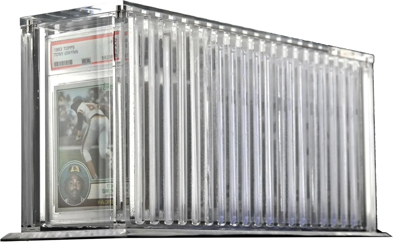 Ursae Minoris Top-Load Deluxe Acrylic Sports/Collectible Graded PSA, FGS, SGC, Beckett Twenty Card Rail Display Case