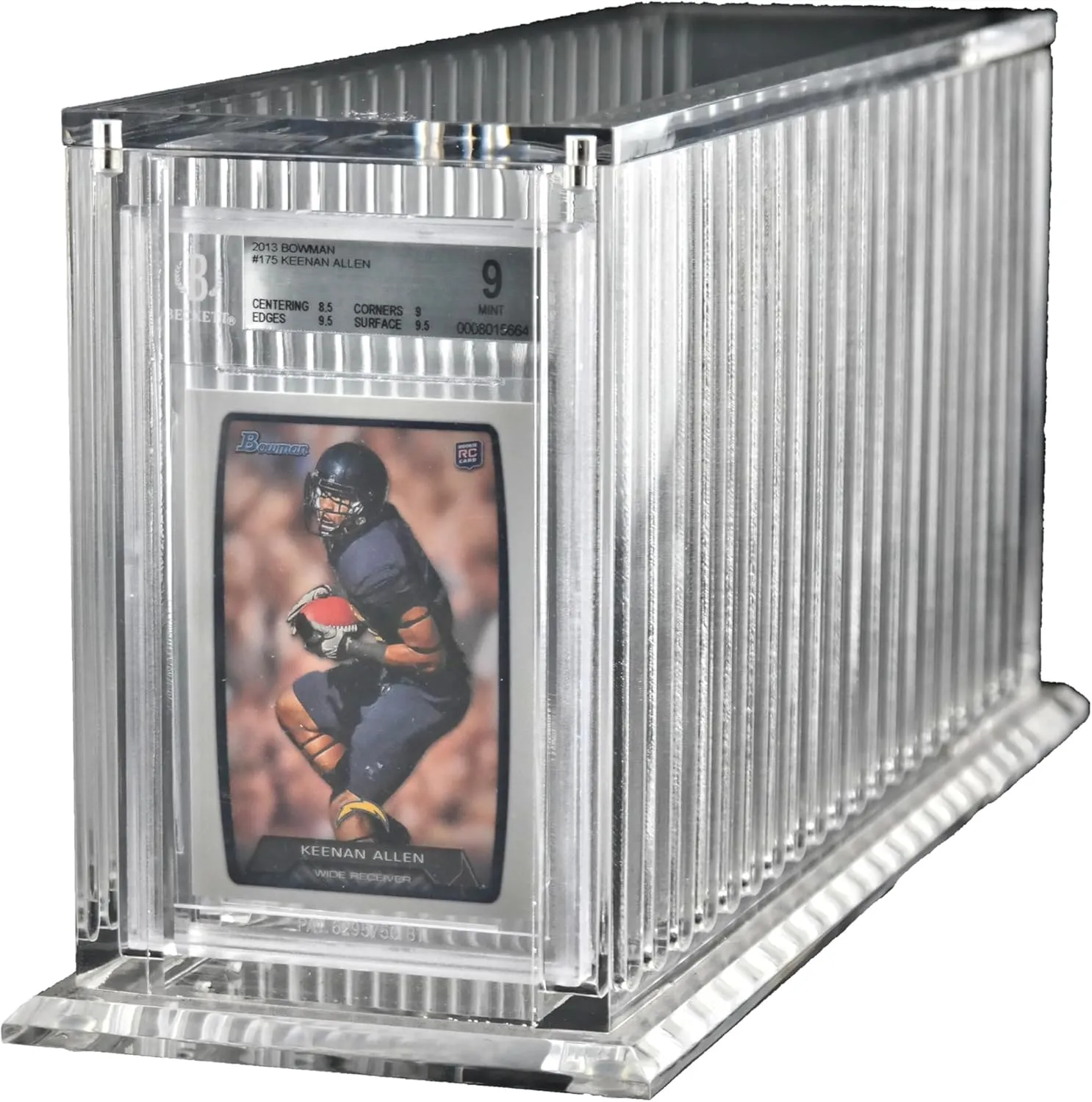 Ursae Minoris Top-Load Deluxe Acrylic Sports/Collectible Graded PSA, FGS, SGC, Beckett Twenty Card Rail Display Case