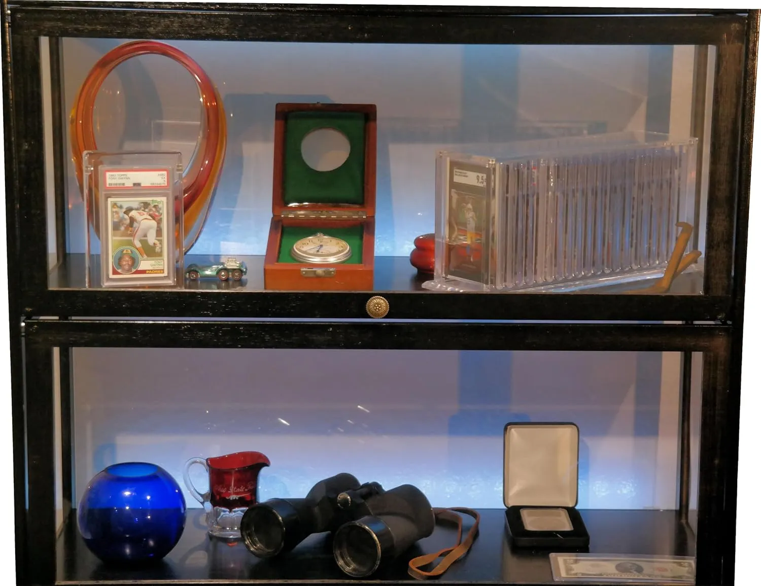 Ursae Minoris Top-Load Deluxe Acrylic Sports/Collectible Graded PSA, FGS, SGC, Beckett Twenty Card Rail Display Case