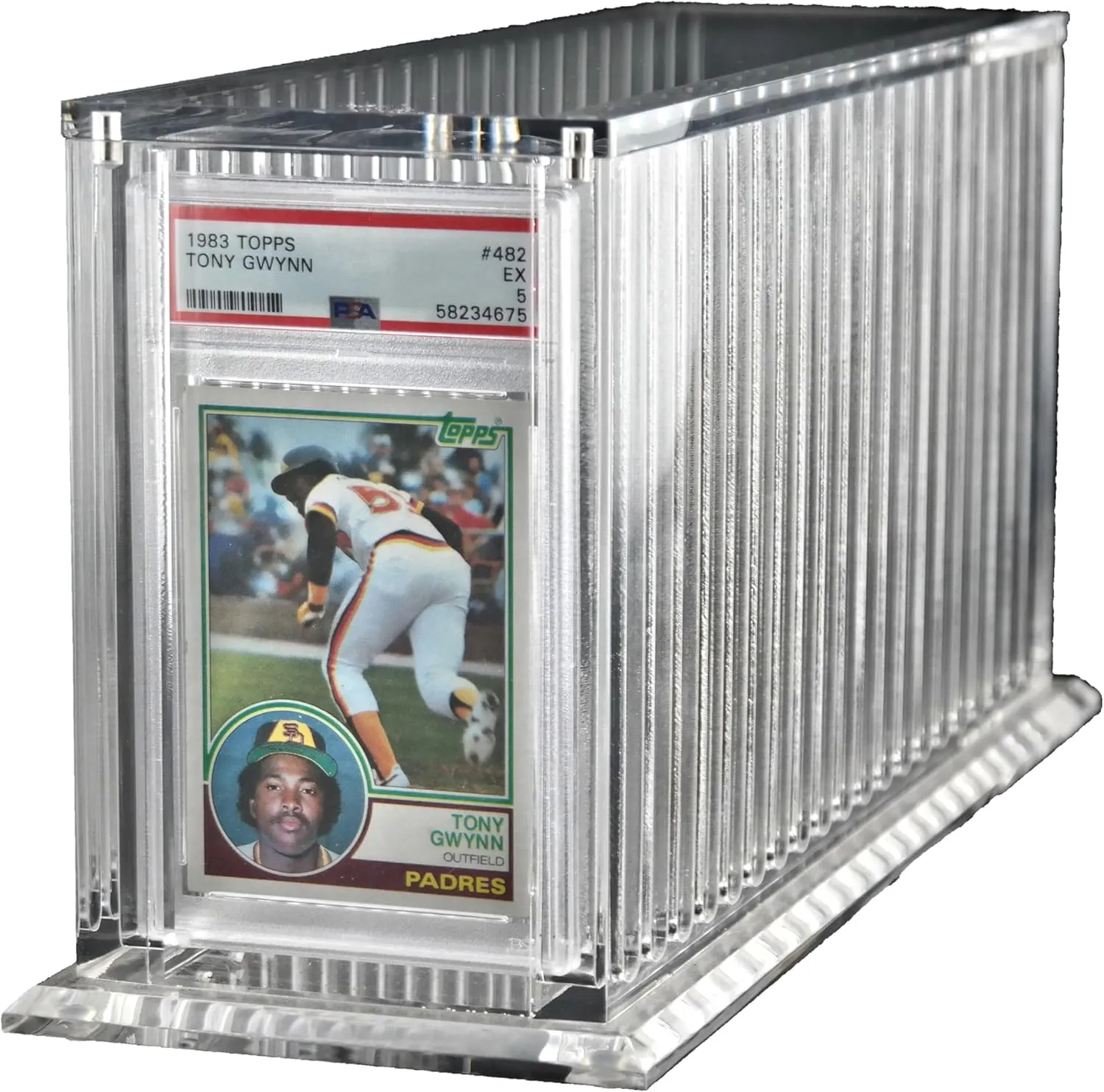 Ursae Minoris Top-Load Deluxe Acrylic Sports/Collectible Graded PSA, FGS, SGC, Beckett Twenty Card Rail Display Case