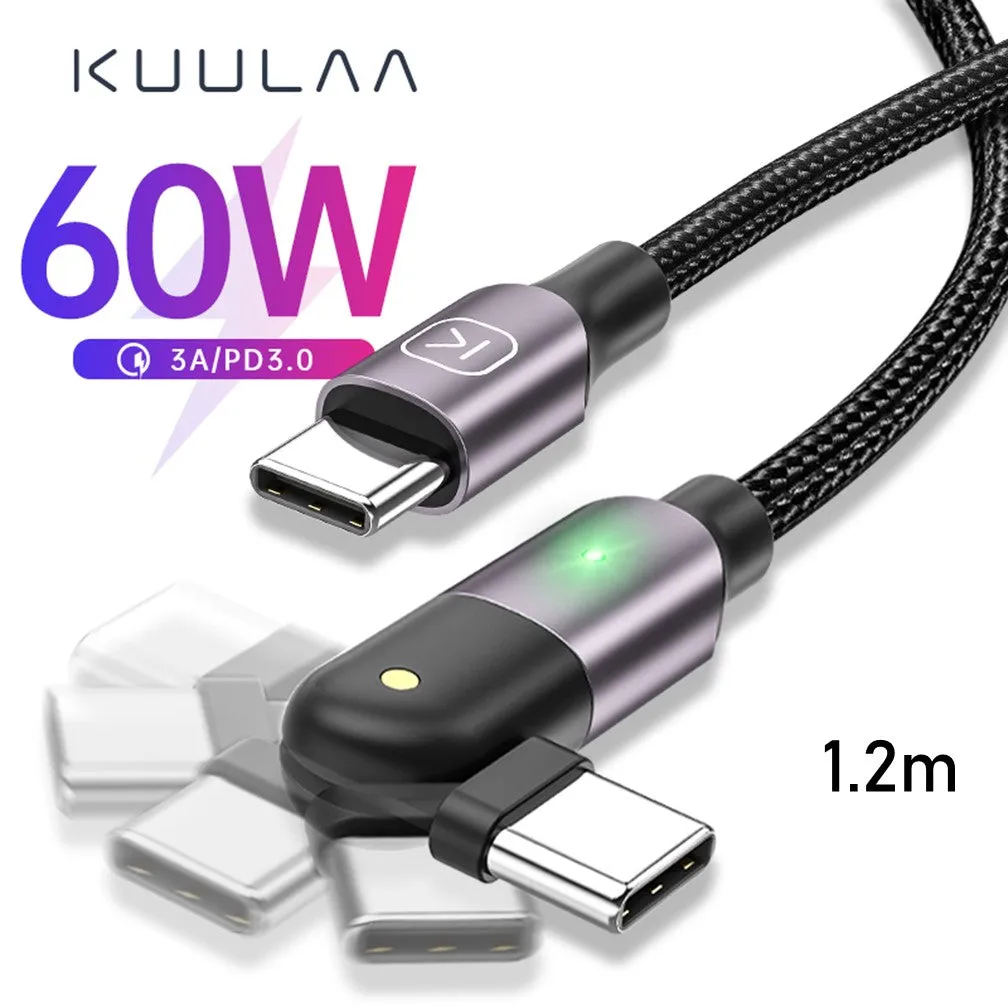 USB-C PD 60W 3A Fast Charging Cable
