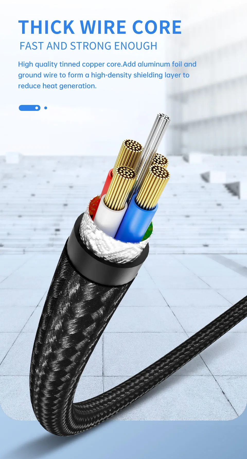 USB-C PD 60W 3A Fast Charging Cable