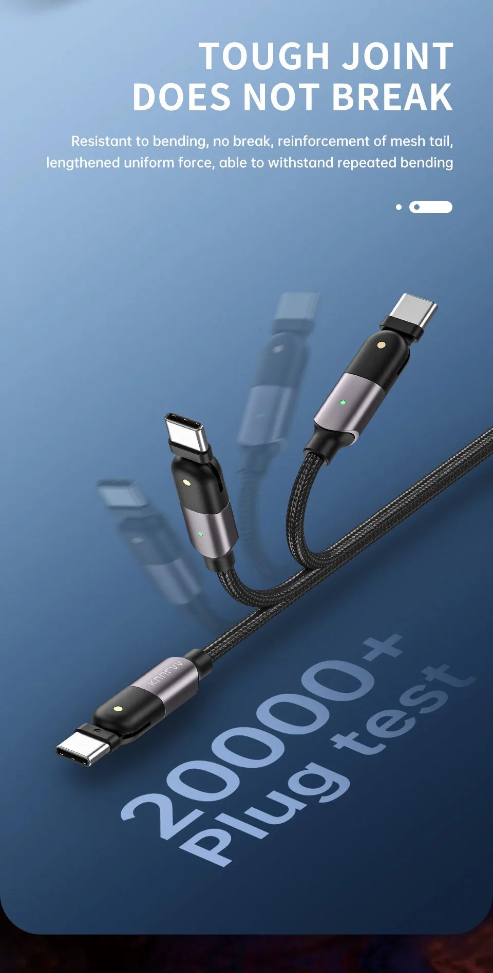 USB-C PD 60W 3A Fast Charging Cable