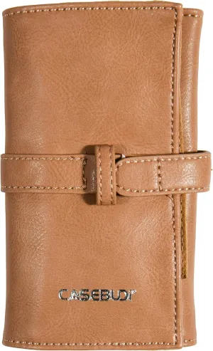 Vegan Leather Watch Roll Travel Case - 4 Soft Pockets with Padded Storage Protection for Four Wristwatches |