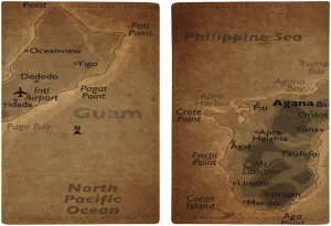 Vintage Maps of Argentina Passport Protector,Passport Case for Men And Women Pu Leather Wallet Bifold