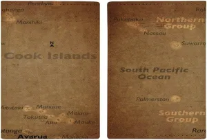 Vintage Maps of Argentina Passport Protector,Passport Case for Men And Women Pu Leather Wallet Bifold