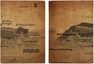 Vintage Maps of Chile Passport Protector,Passport Case for Men And Women Pu Leather Wallet Bifold