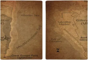 Vintage Maps of China Passport Protector,Passport Case for Men And Women Pu Leather Wallet Bifold