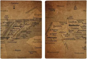 Vintage Maps of Connecticut Passport Protector,Passport Case for Men And Women Pu Leather Wallet Bifold