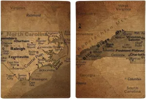Vintage Maps of Connecticut Passport Protector,Passport Case for Men And Women Pu Leather Wallet Bifold