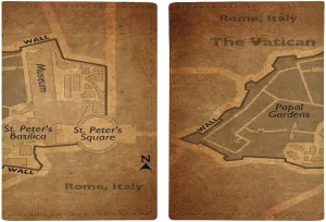 Vintage Maps of Democratic Republic Of The Congo Passport Protector,Passport Case for Men And Women Pu Leather Wallet Bifold