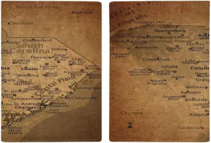 Vintage Maps of Hawaii Passport Protector,Passport Case for Men And Women Pu Leather Wallet Bifold