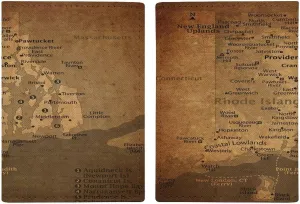Vintage Maps of Hawaii Passport Protector,Passport Case for Men And Women Pu Leather Wallet Bifold
