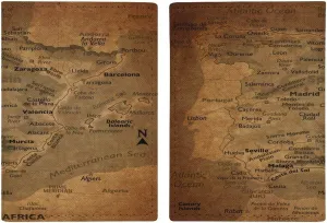 Vintage Maps of Singapore Passport Protector,Passport Case for Men And Women Pu Leather Wallet Bifold