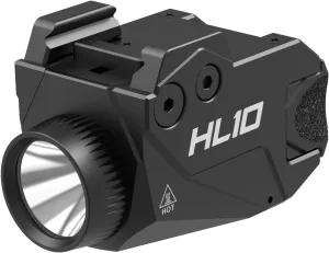 VOTATU HL10 Pistol Light 800 Lumens Ultra-Compact Weapon Light, Rechargeable LED Tactical Flashlight with Rail Locating Keys for Glock, 1913 Picatinny, Sig P320, Beretta 90two, S&W 99 and S&W TSW