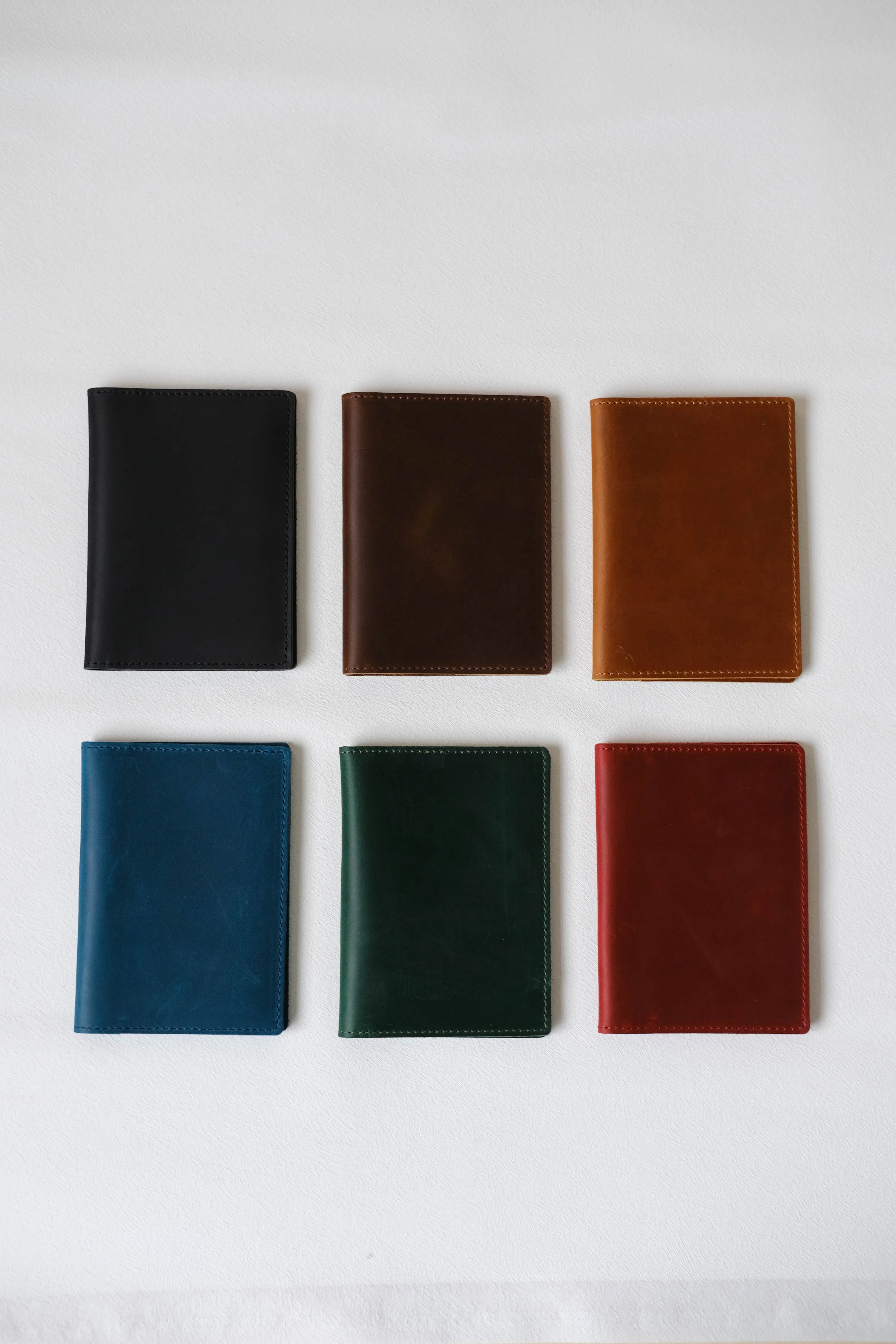 Voyage Luxe Genuine Leather Passport Sleeve In Bluish