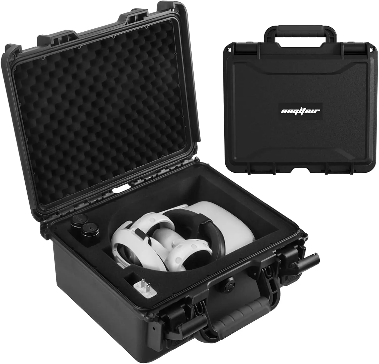 VR Headset Carrying Case for Oculus Quest 2 Fits All Elite Strap, Hard Case Protect Oculus Quest Accessories, Storage Bag Suitable for Home Storage and Travel