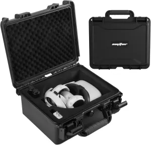 VR Headset Carrying Case for Oculus Quest 2 Fits All Elite Strap, Hard Case Protect Oculus Quest Accessories, Storage Bag Suitable for Home Storage and Travel
