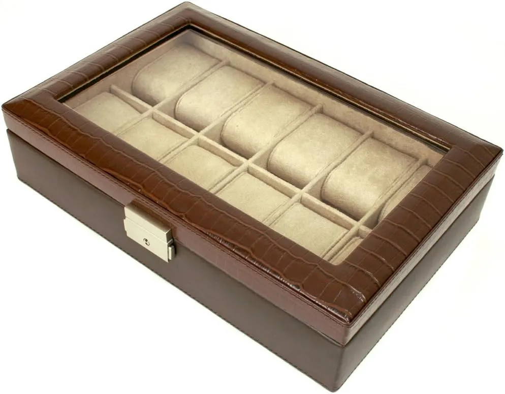 Watch Box Storage Case for 12 Watches