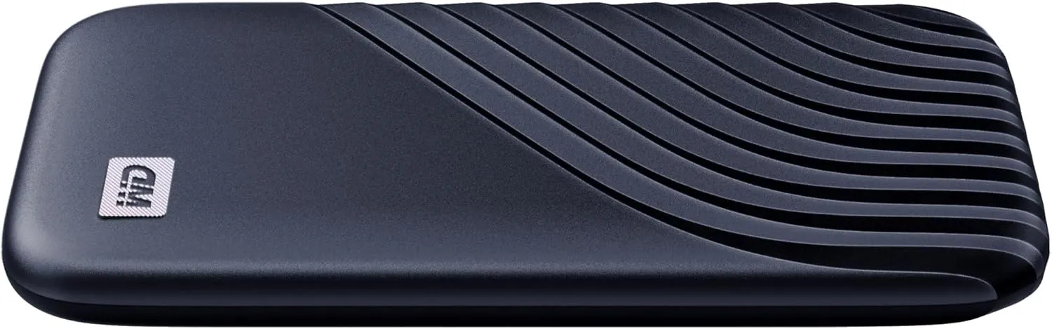 WD 2TB My Passport SSD Portable External Solid State Drive, Blue, Sturdy and Blazing Fast, Password Protection with Hardware Encryption - WDBAGF0020BBL-WESN