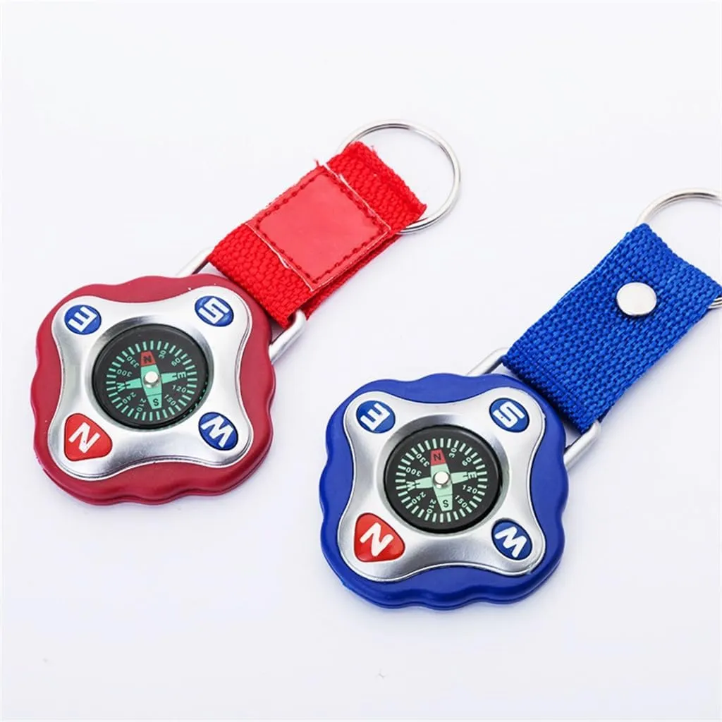 Webbing Compass Key Chain Lugga Clothing Guide Needle Outdoor Sports Necessities