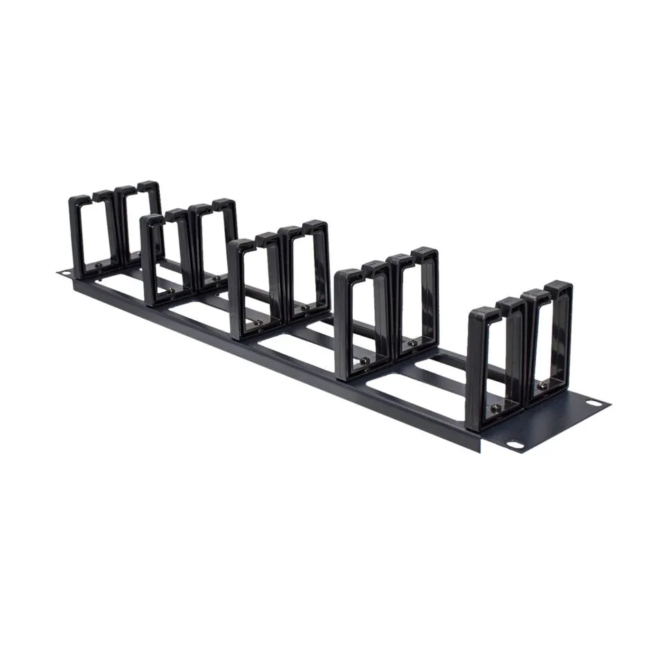 Weltron Horizontal Rackmount Ring Cable Manager 1RU