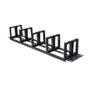 Weltron Horizontal Rackmount Ring Cable Manager 1RU