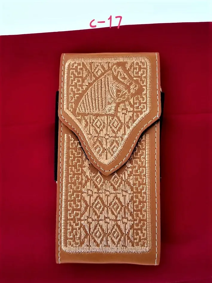 Western Cellphone Case Leather  Belt Loop